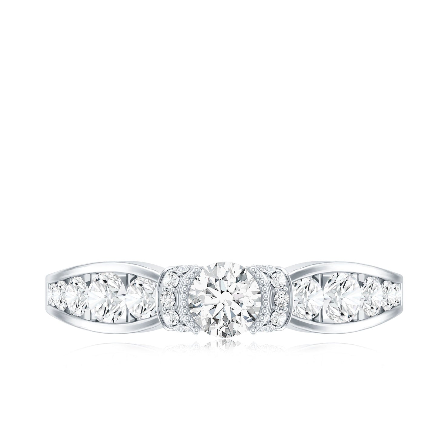 Vintage Style Moissanite Engagement Ring for Women