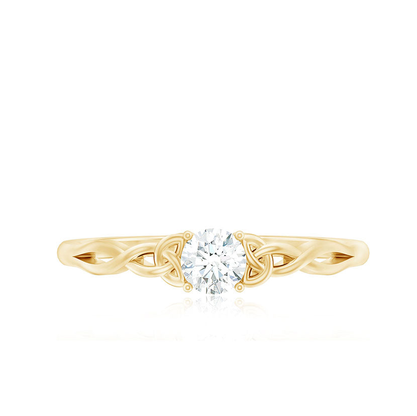 Certified Diamond Celtic Knot Promise Ring