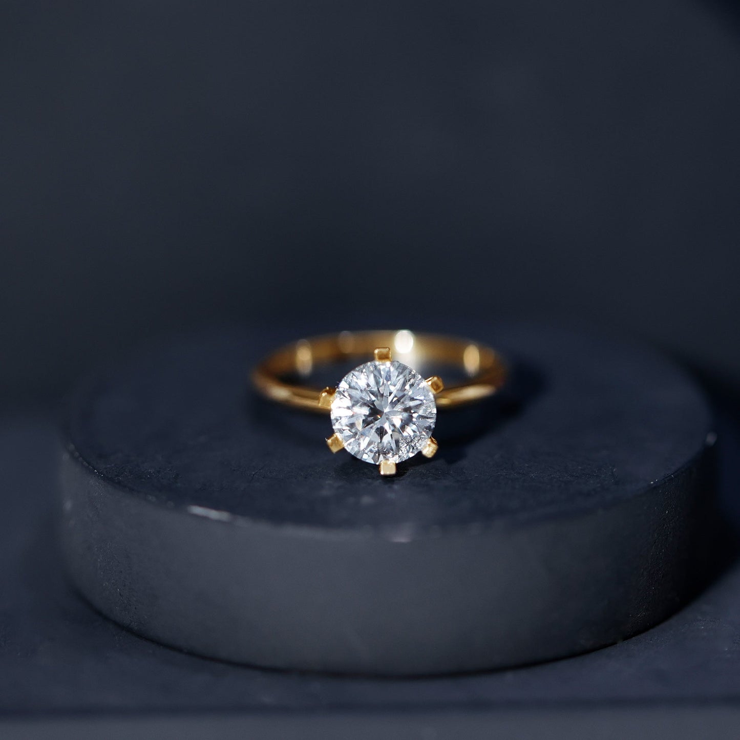 2 Carat Round Brilliant Cut Lab Grown Diamond Engagement Ring