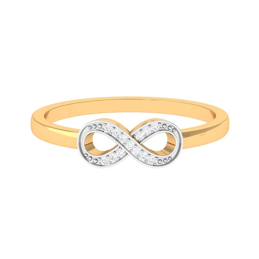 Certified Real Diamond Infinity Promise Ring