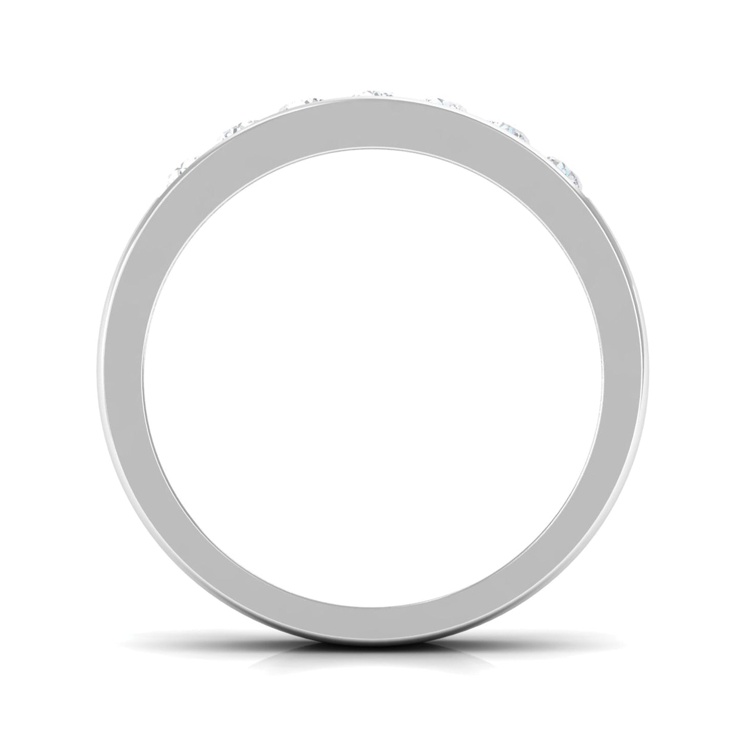 Diamond Seven Stone Band Ring in Channel Setting