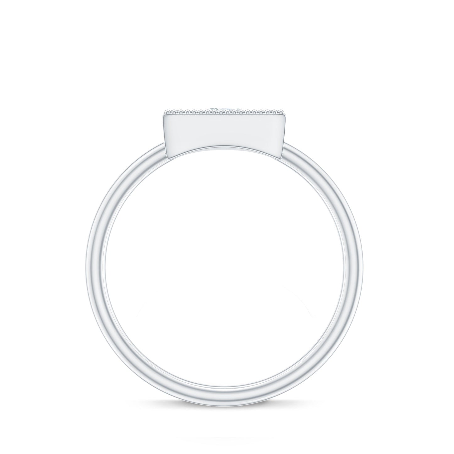 Natural Diamond Dainty Triangle Promise Ring