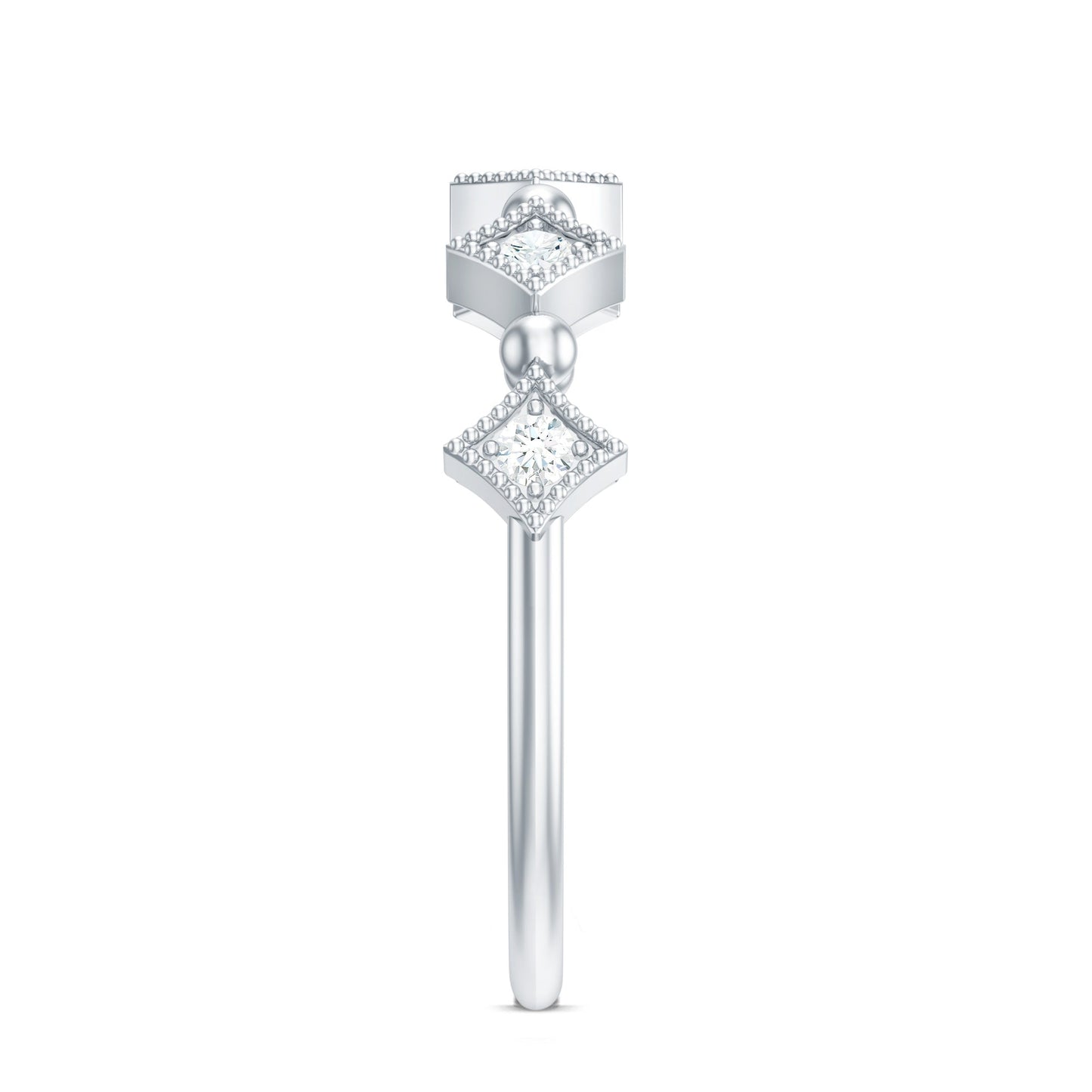 Certified 5 Stone Diamond Dainty Ring
