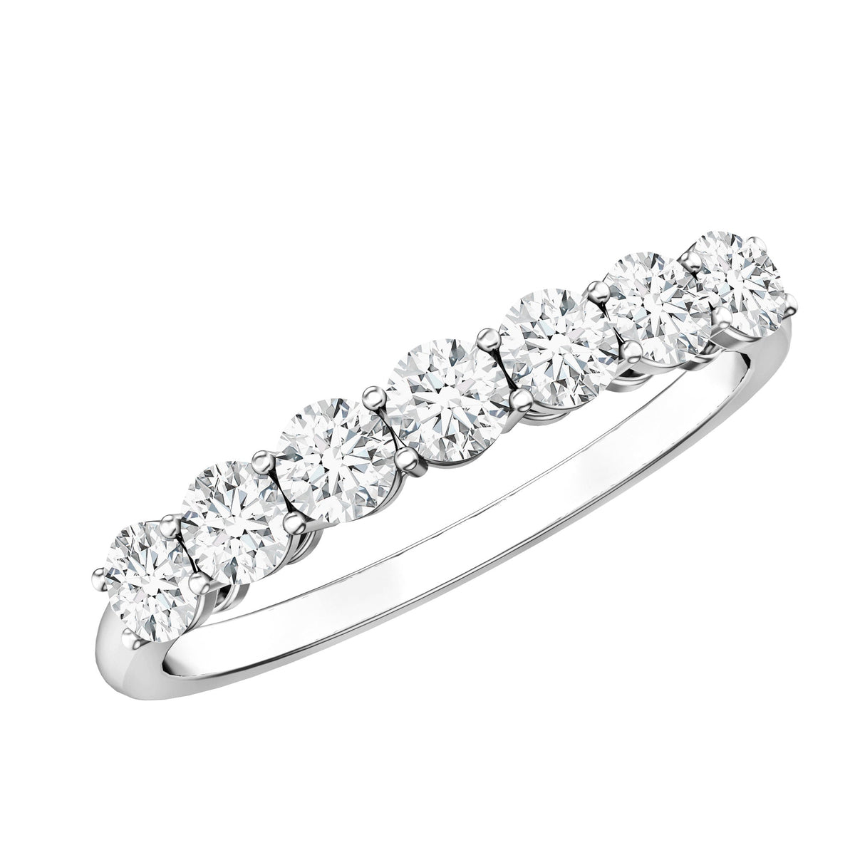 Natural Diamond Half Eternity Band Ring for Women