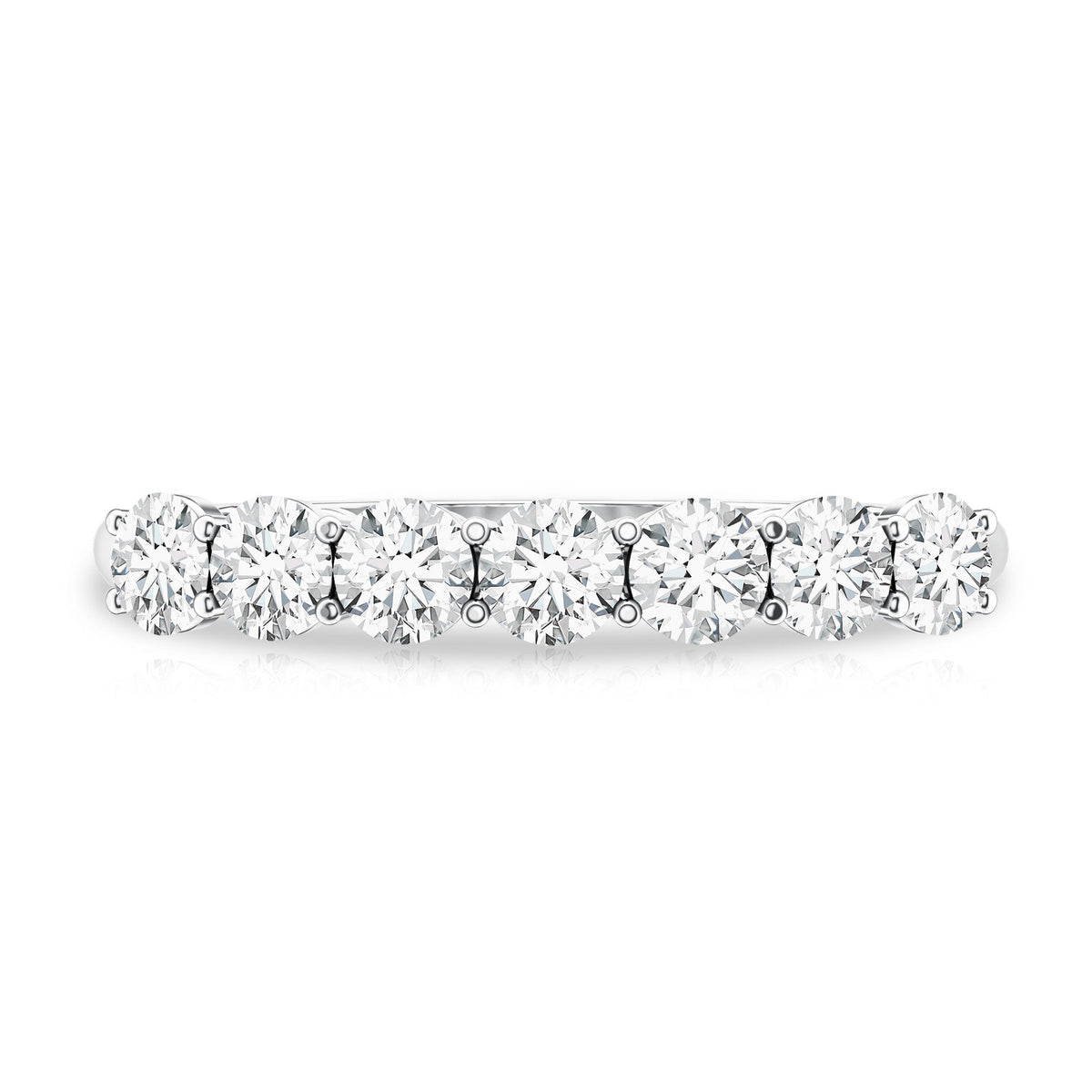 Natural Diamond Half Eternity Band Ring for Women