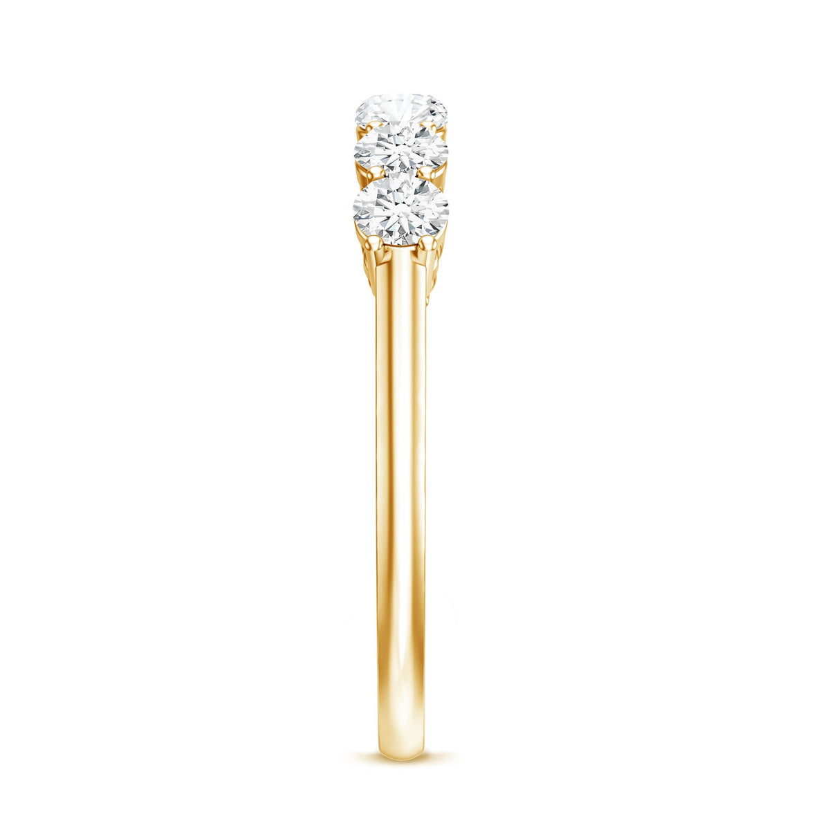 Natural Diamond Half Eternity Band Ring for Women