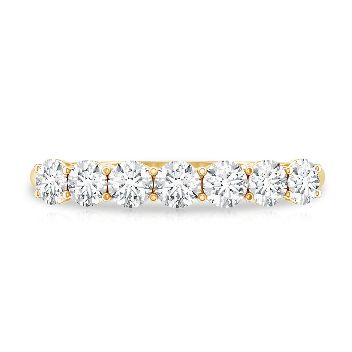 Natural Diamond Half Eternity Band Ring for Women