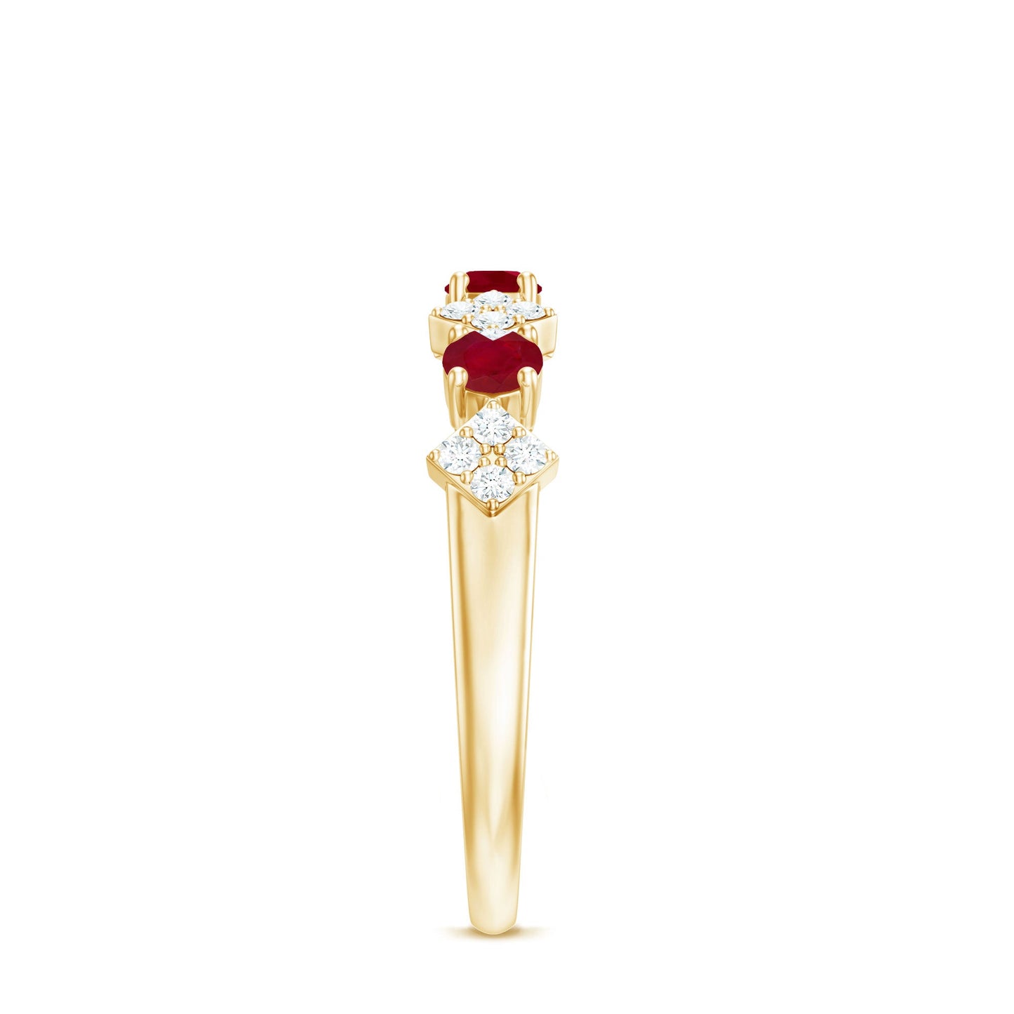 Real Ruby Diamond Half Eternity for Women