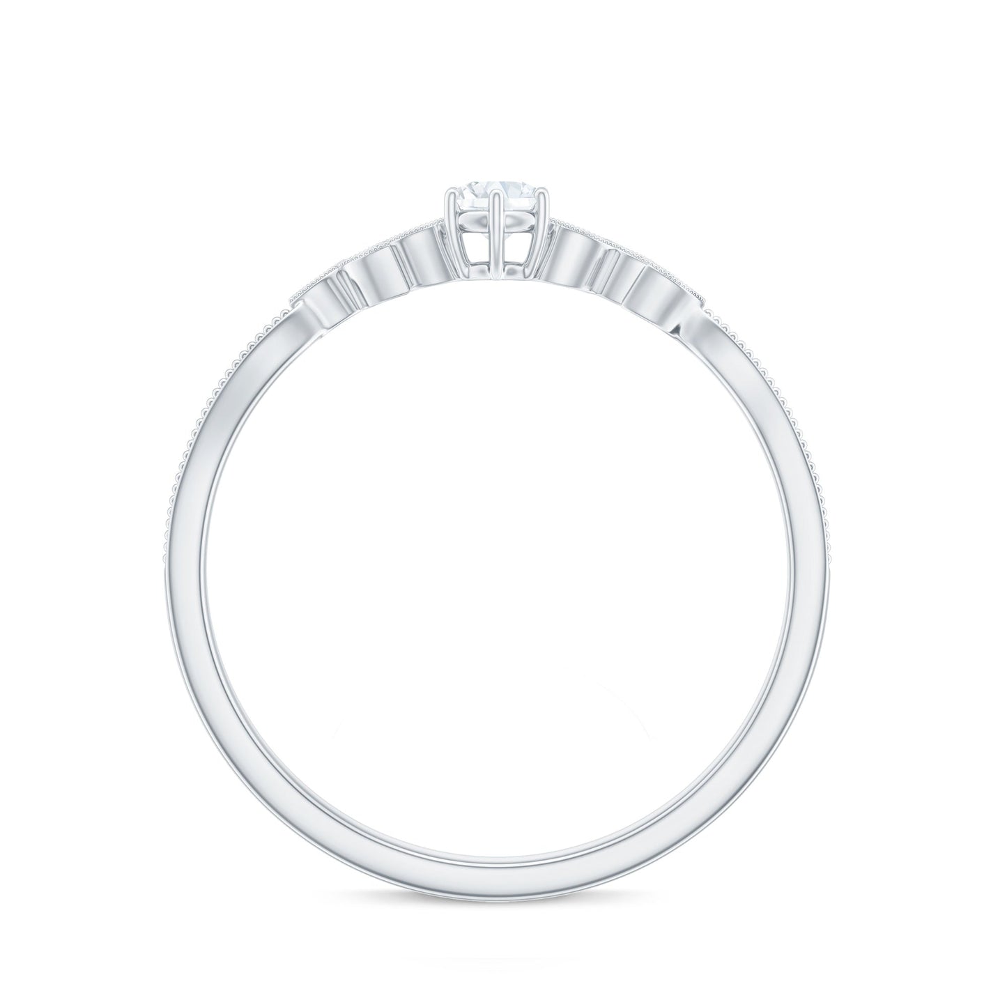 Nature Inspired Diamond Flower Ring for Proposal
