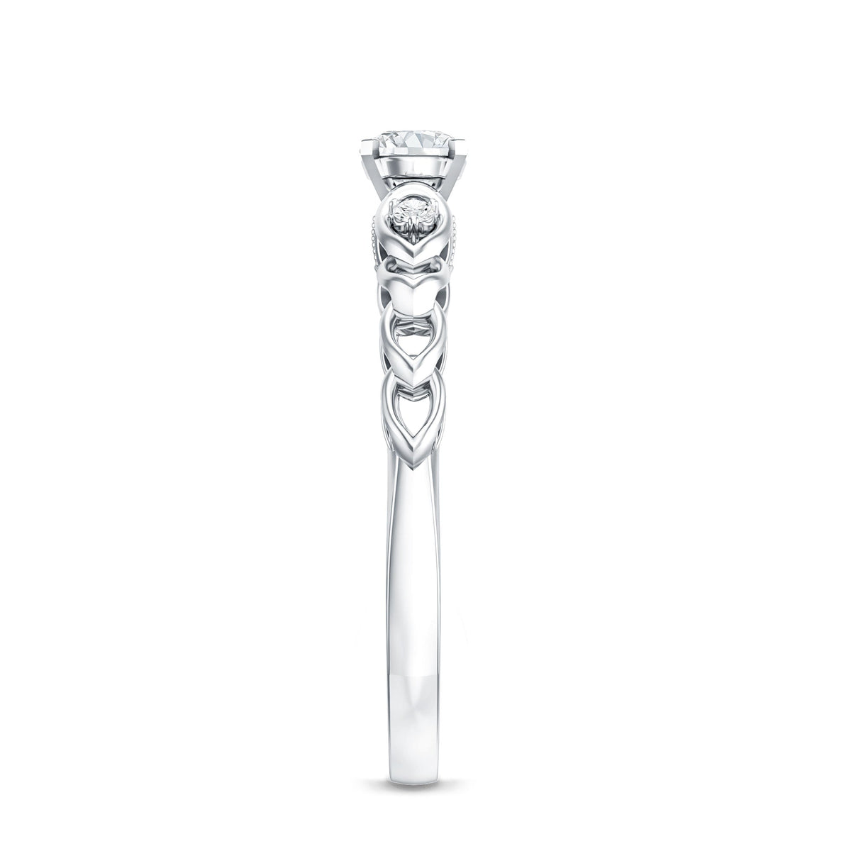 Designer Moissanite Promise Ring for Her