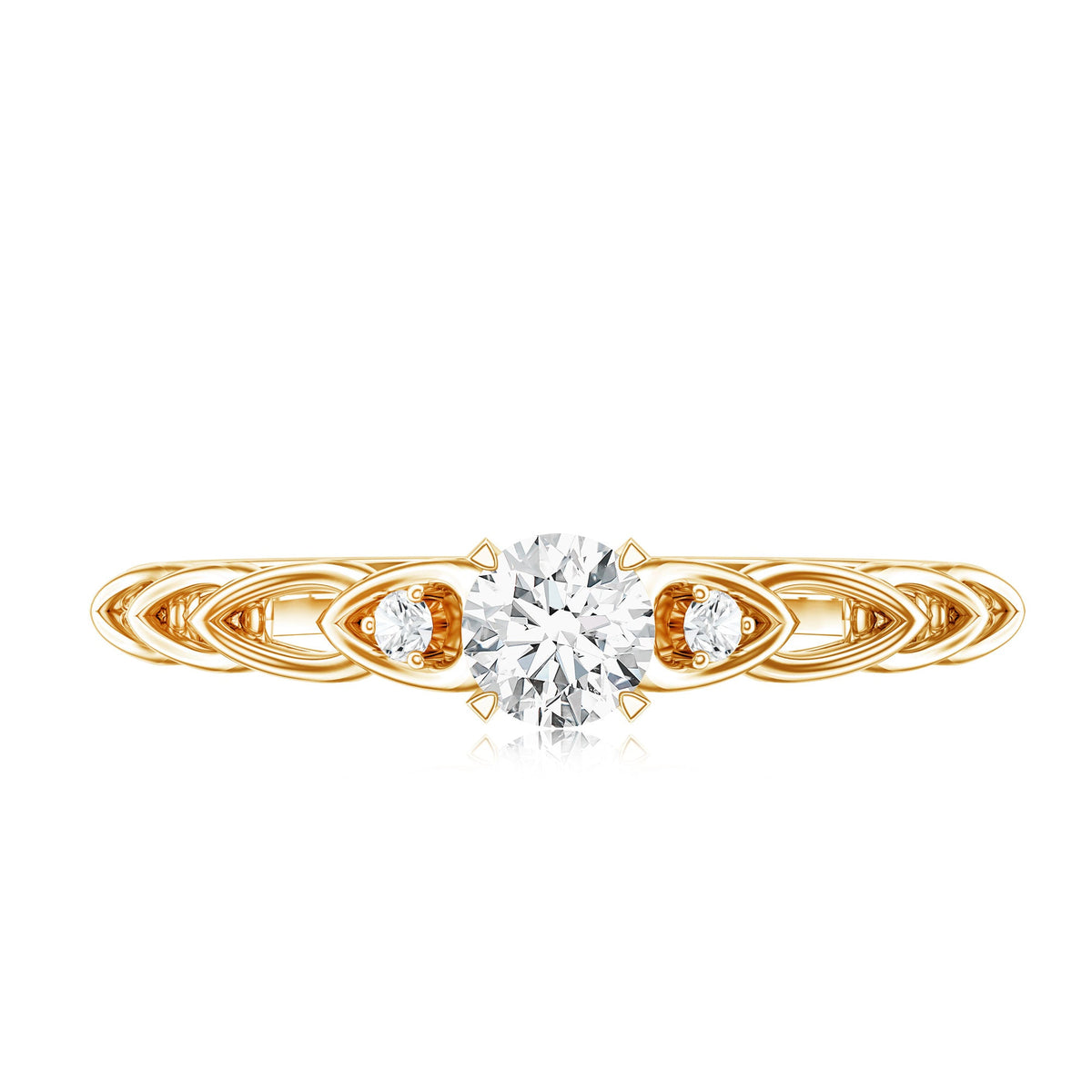 Designer Moissanite Promise Ring for Her