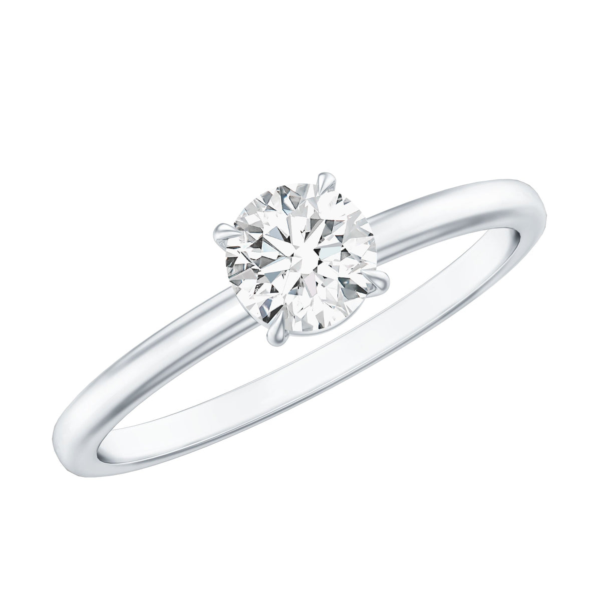 Round Brilliant Lab Grown Diamond Solitaire Promise Ring