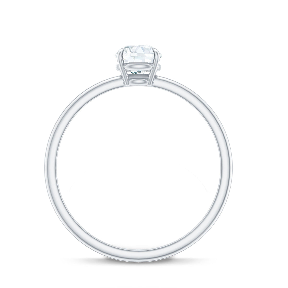 Round Brilliant Lab Grown Diamond Solitaire Promise Ring