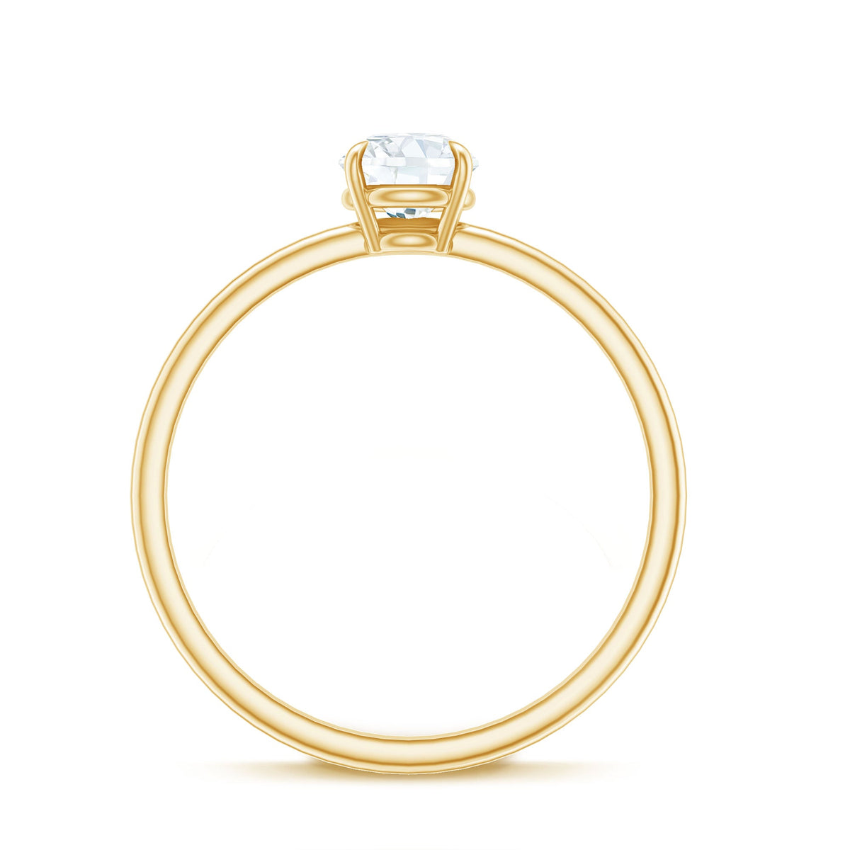 Round Brilliant Lab Grown Diamond Solitaire Promise Ring