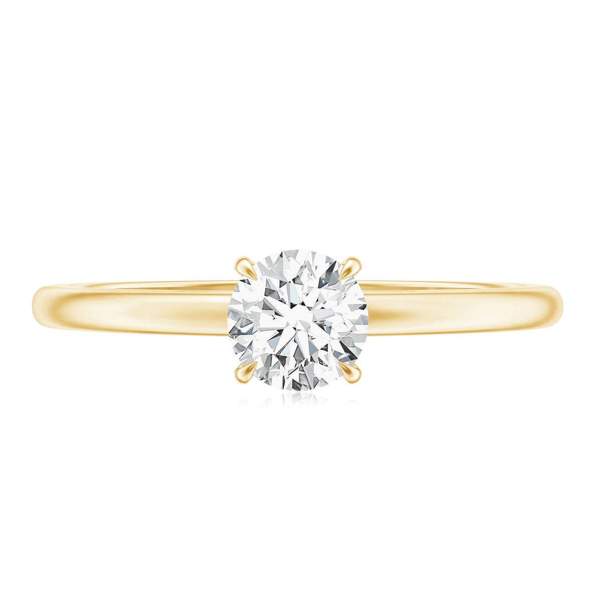 Round Brilliant Lab Grown Diamond Solitaire Promise Ring
