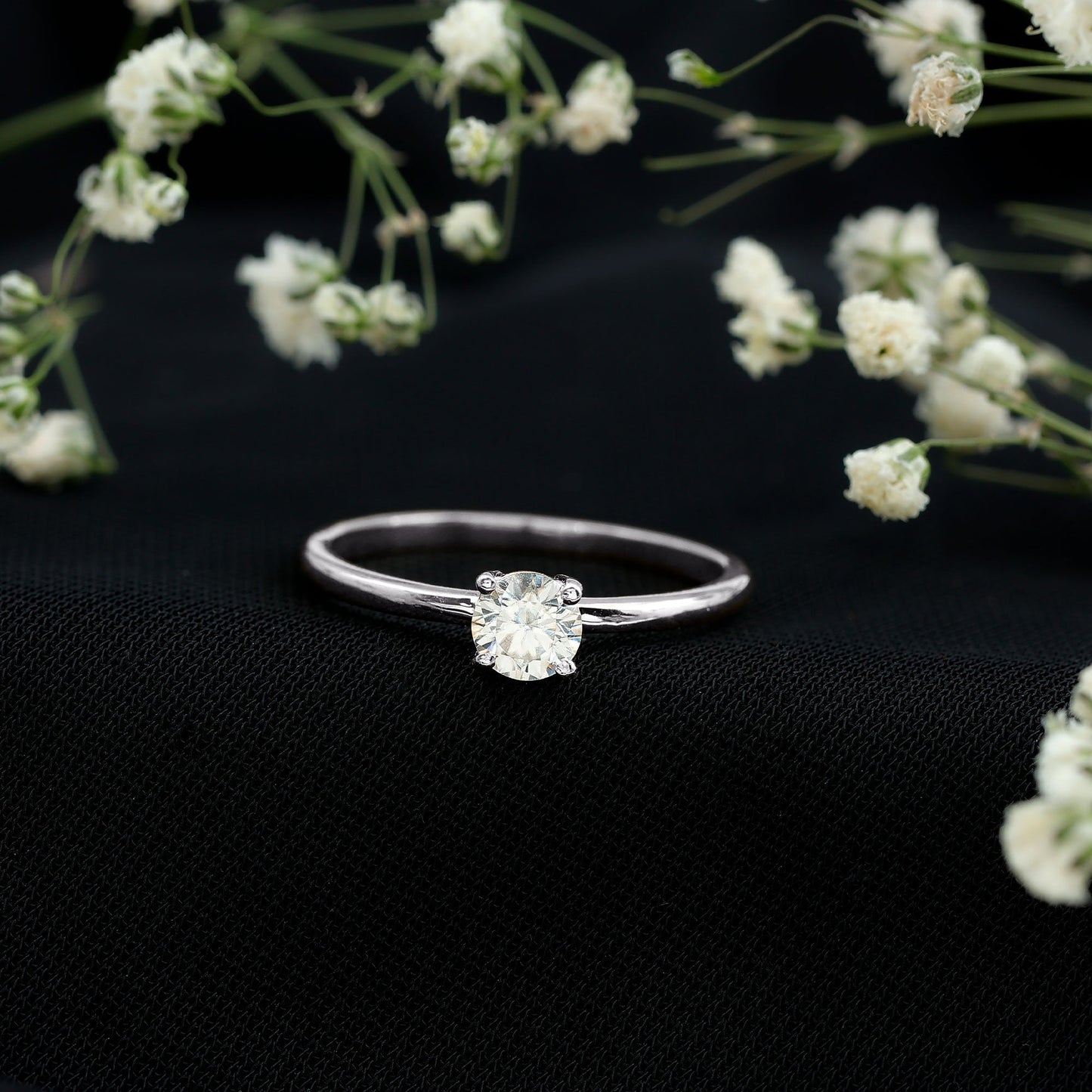 Brilliant Cut Lab Grown Diamond Solitaire Promise Ring