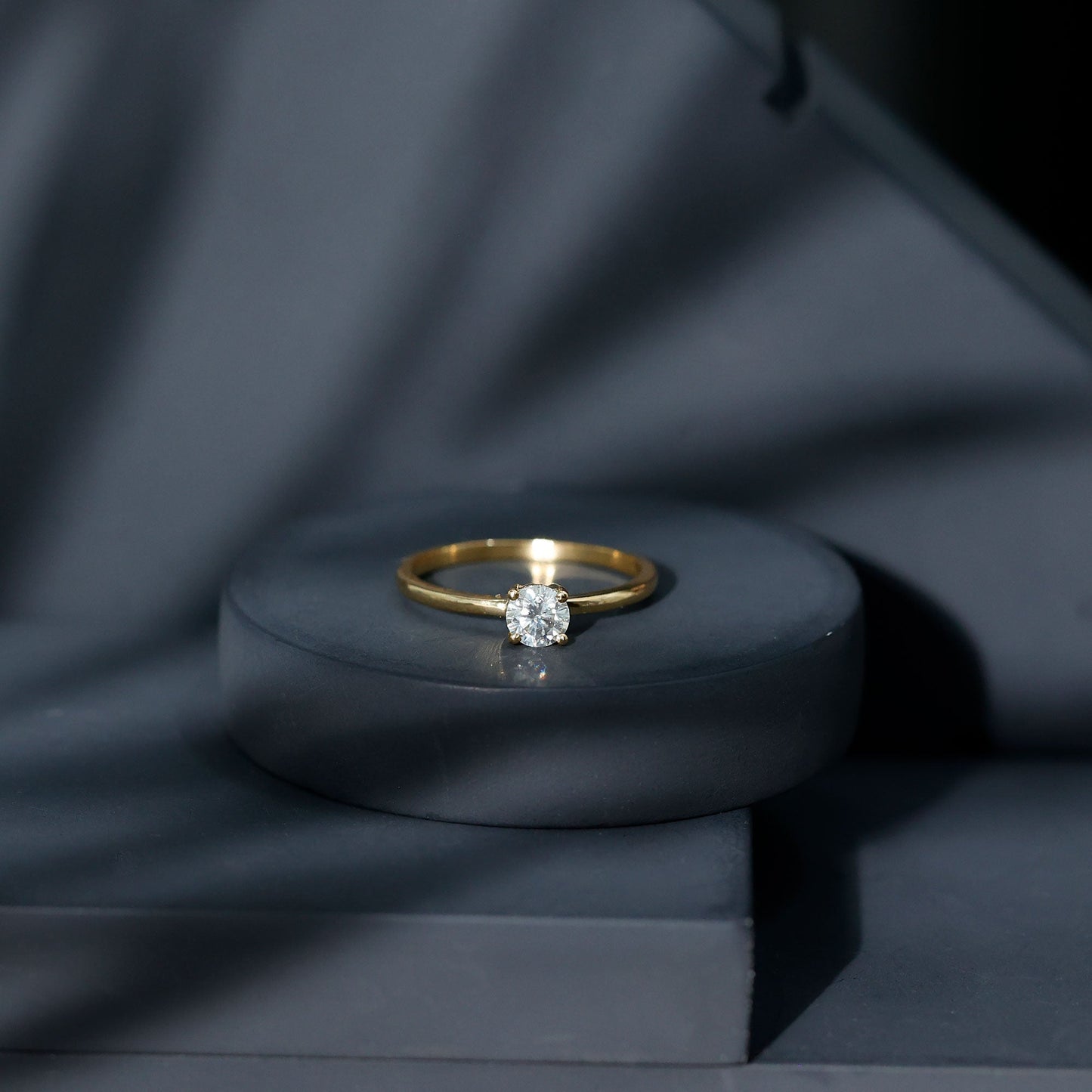 Brilliant Cut Lab Grown Diamond Solitaire Promise Ring
