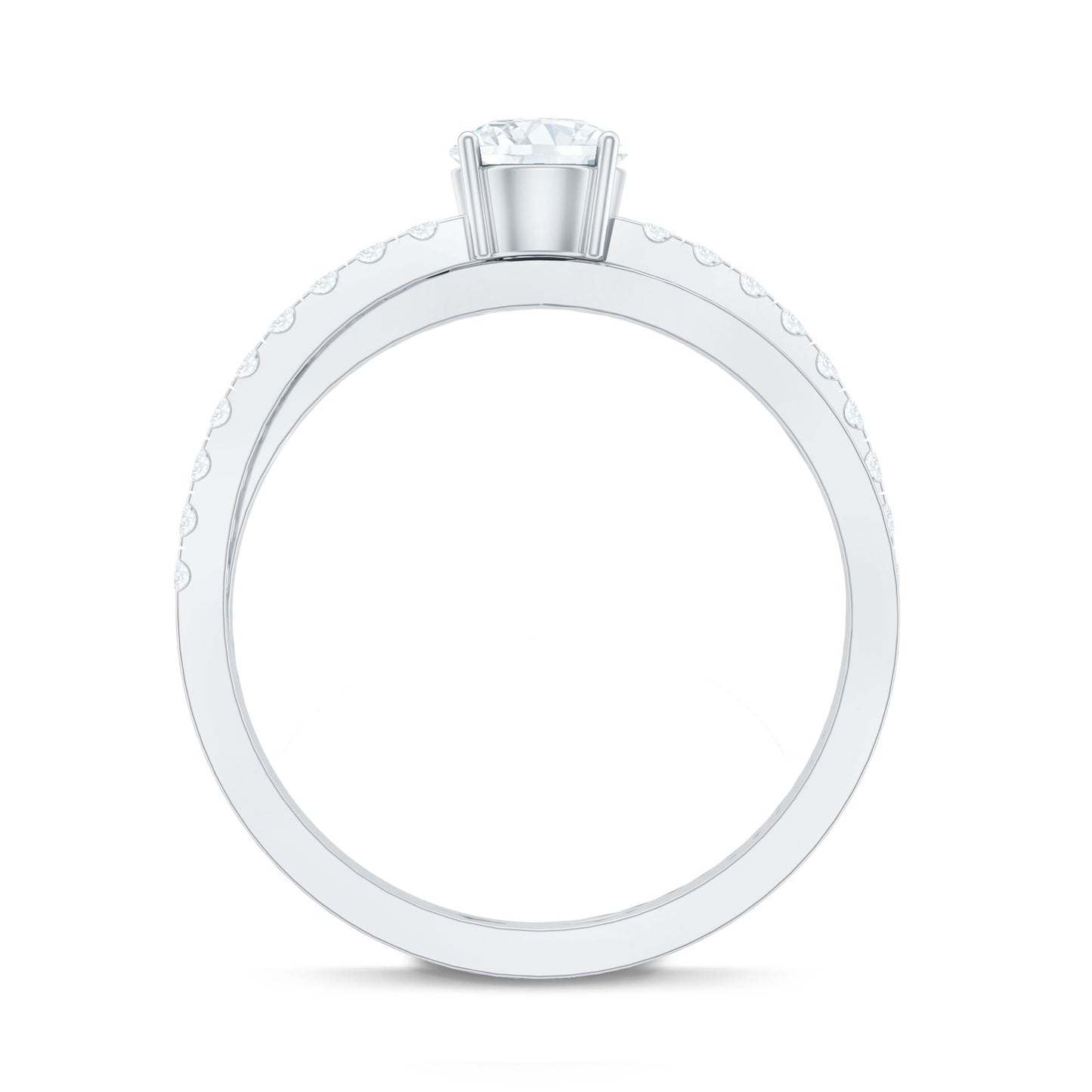 Round Lab Grown Diamond Solitaire Promise Ring