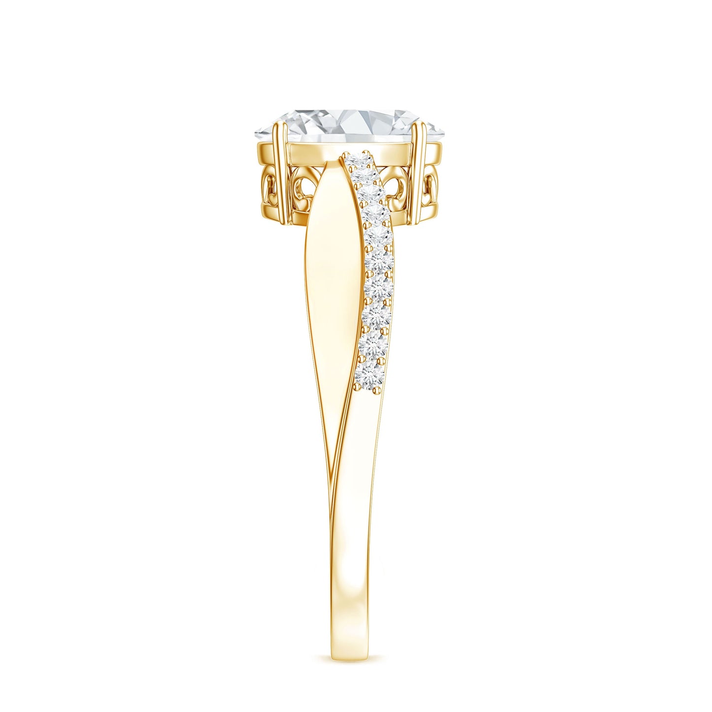 Classic Oval Shape Lab Grown Diamond Solitaire Engagement Ring