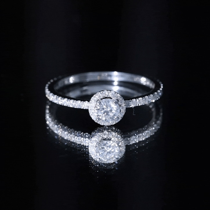 Certified Moissanite Promise Ring For Engagement