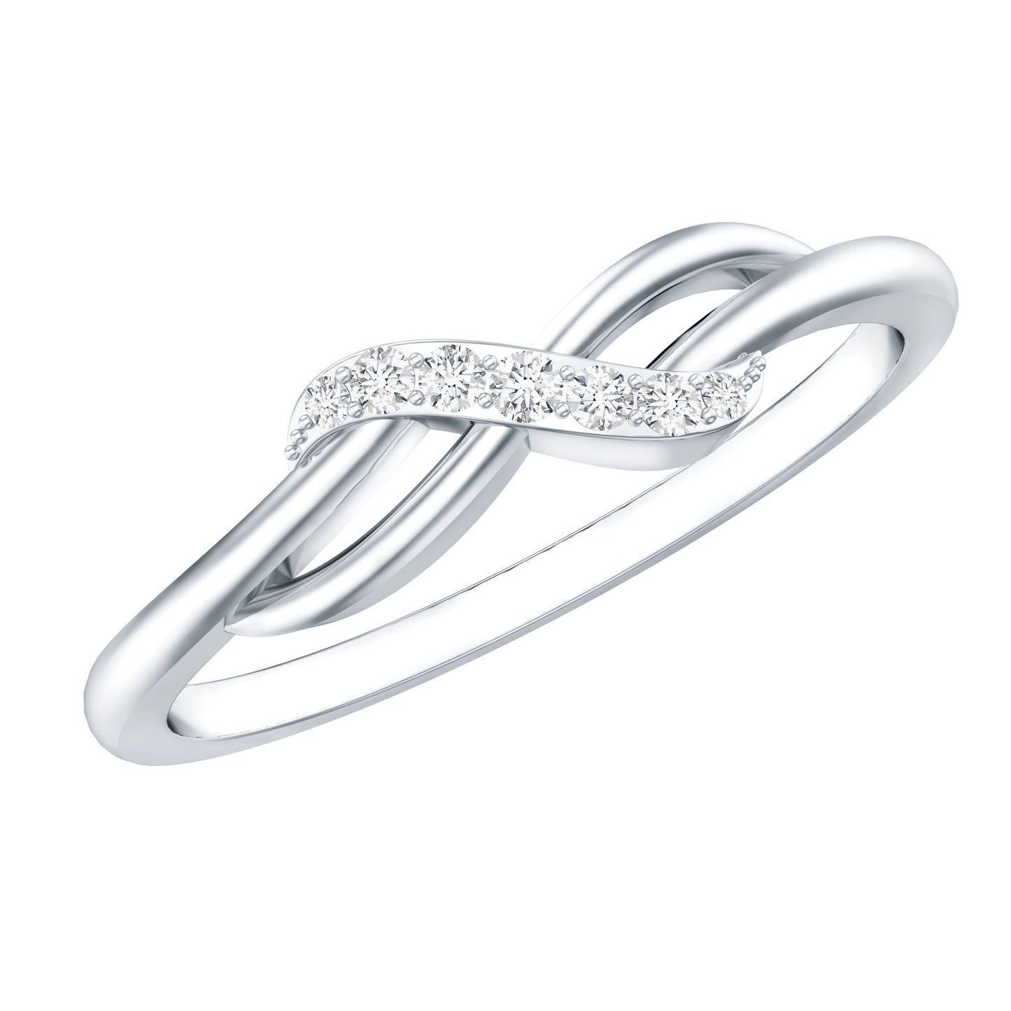Certified Diamond Infinity Promise Ring For Her