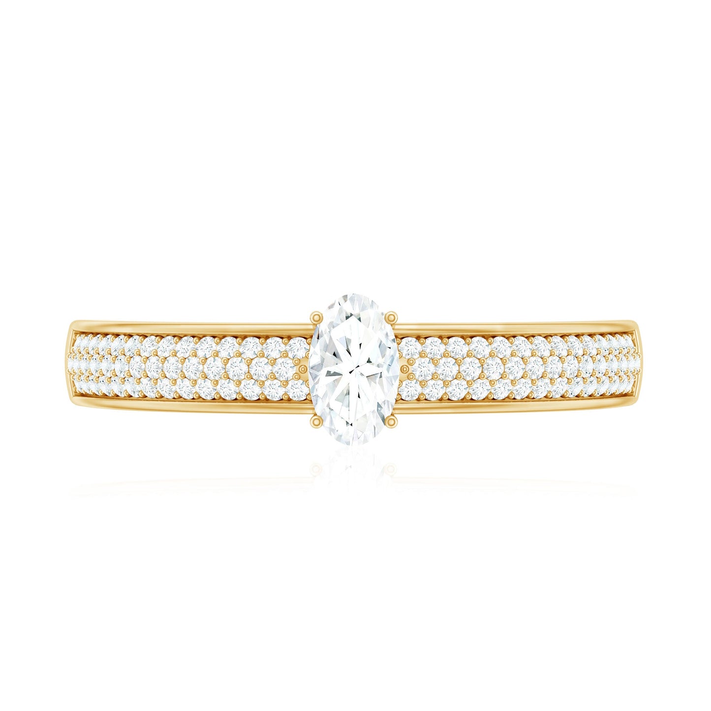 Oval Cut Diamond Classic Engagement Ring