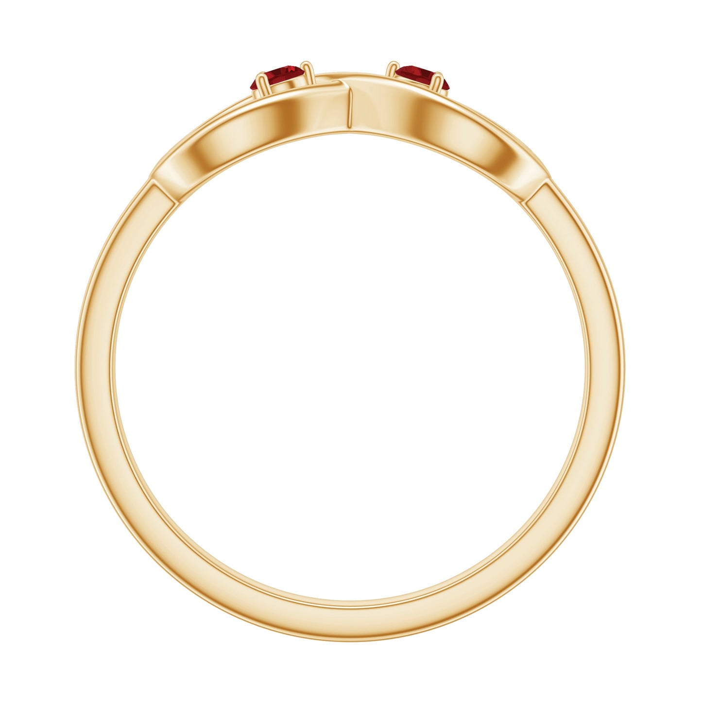 Lab Created Ruby Infinity Promise Ring