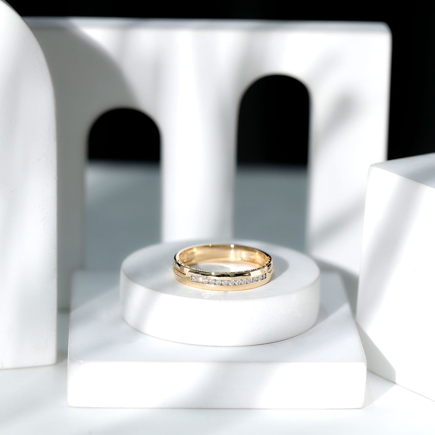 Brilliant Cut Moissanite Wedding Band
