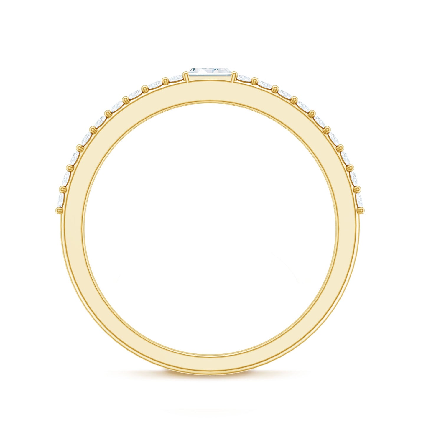 Real Diamond Half Eternity Ring
