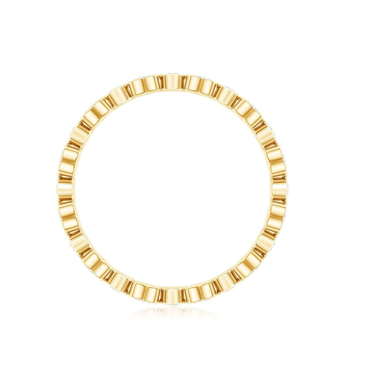 Certified Diamond Heart Eternity Band Ring