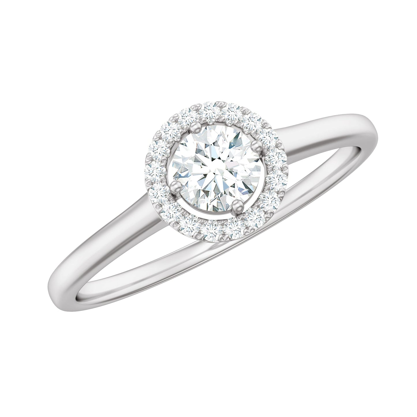 Natural 0.25 Carat Diamond Promise Ring with Certificate