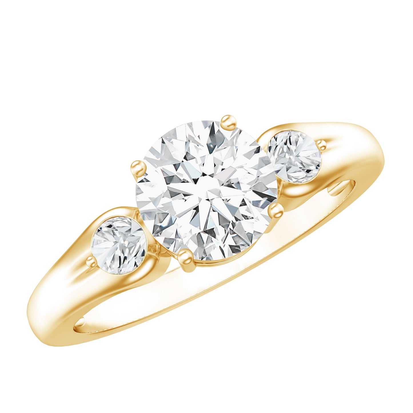 Certified 1.3 Carat Moissanite Promise Engagement Ring