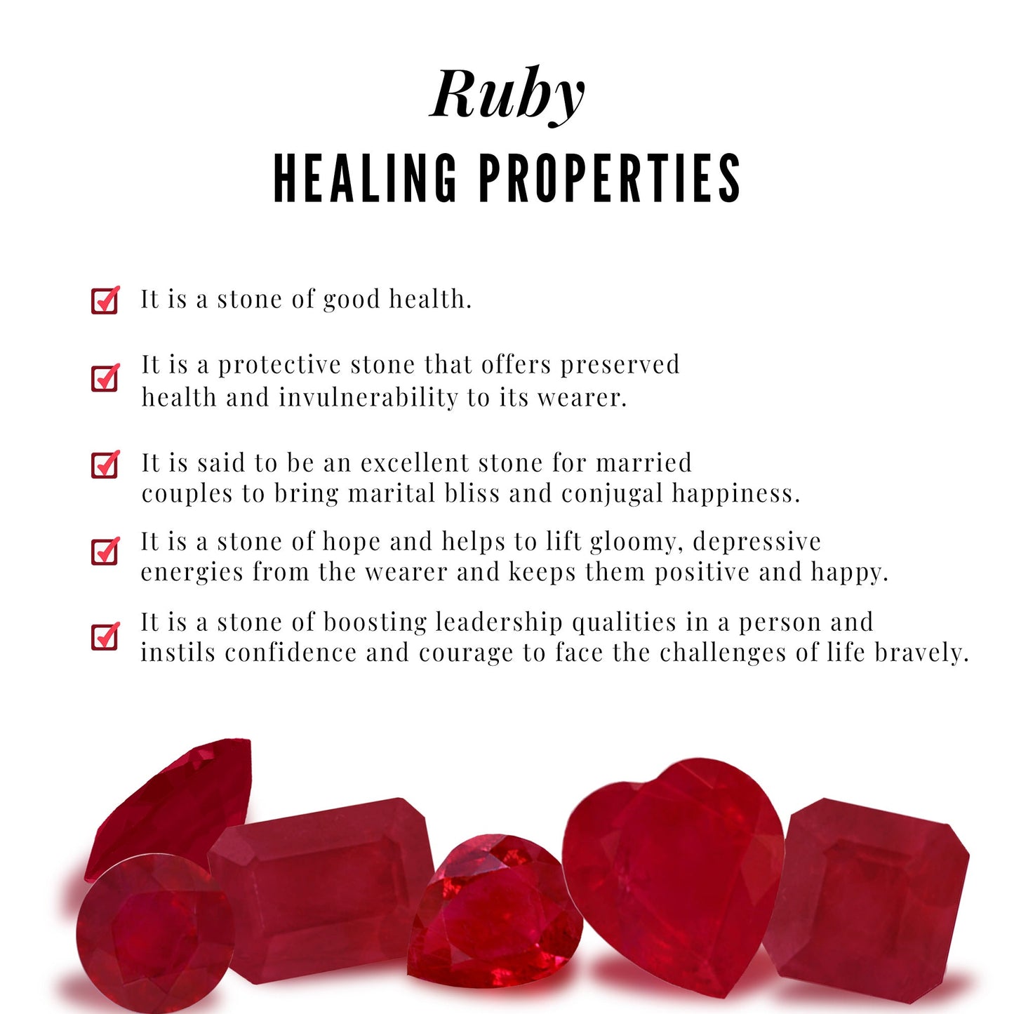 Natural 0.8 Carat Ruby Princess Cut Engagement Ring with Diamond