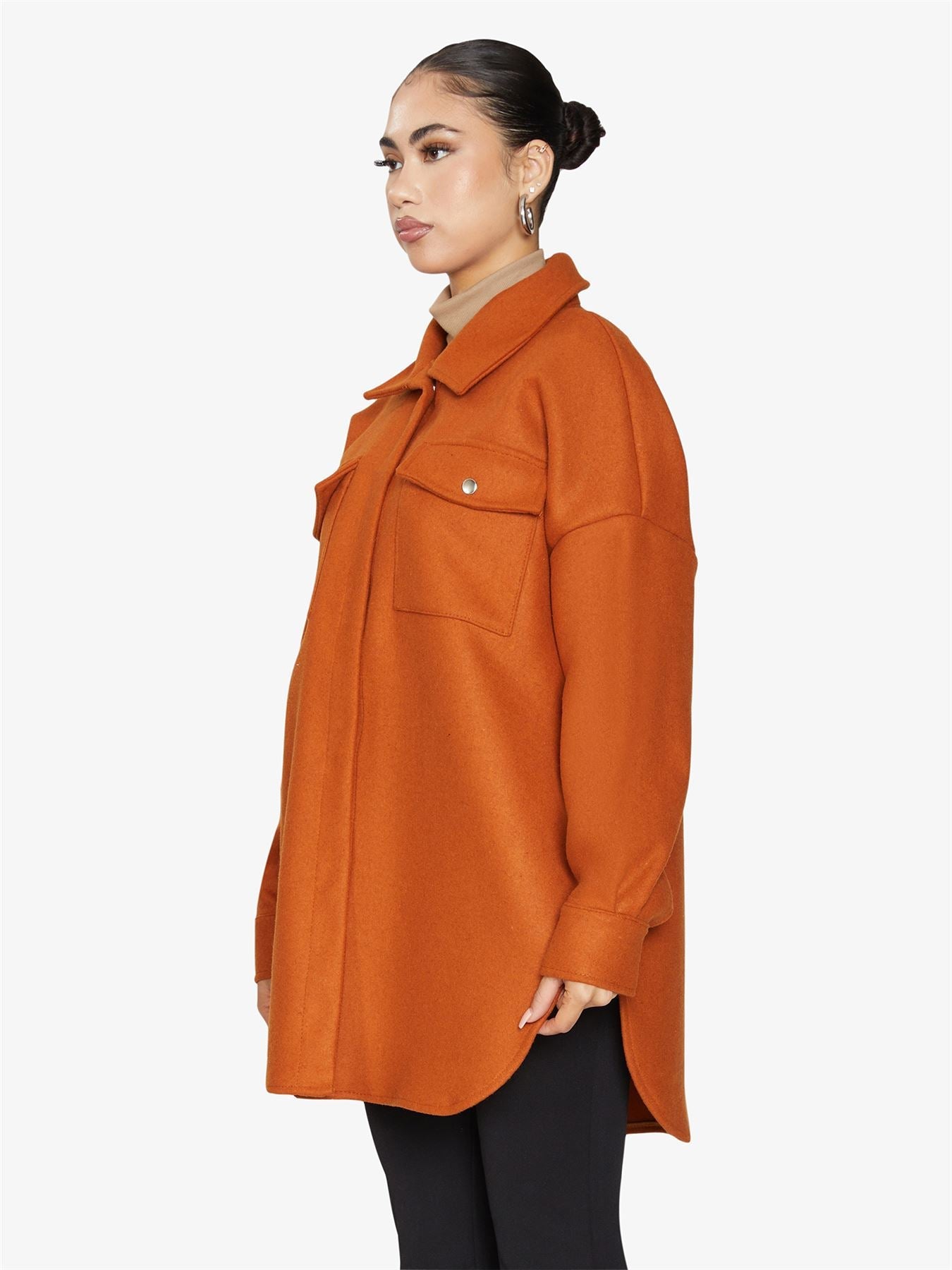 Oversized Stud Button jacket made in UK - Great Hall Collections House