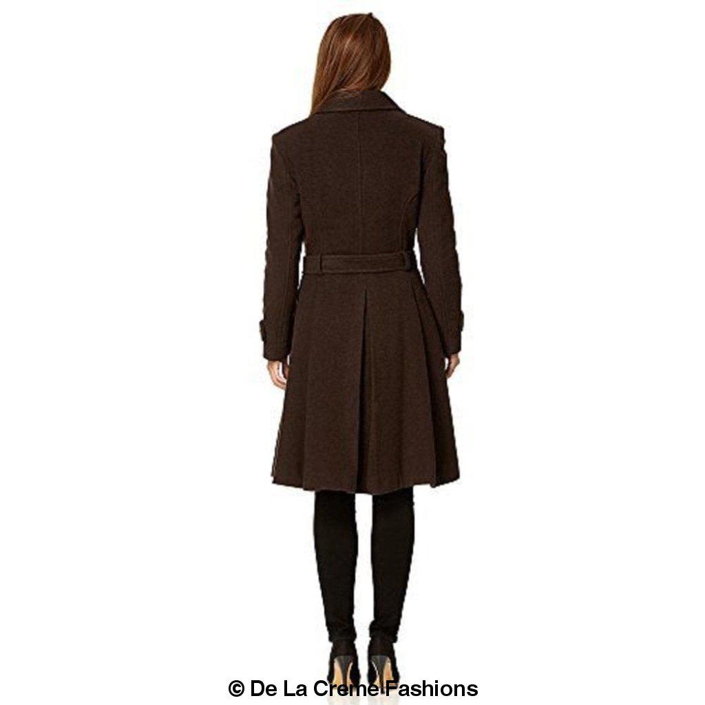 Wool Blend Double Breasted Coat (1201) - Great Hall Collections House