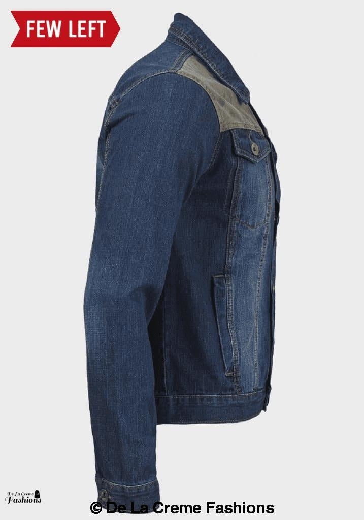 Brave Soul - Men's Camo Print Denim Jacket made in UK - Great Hall Collections House