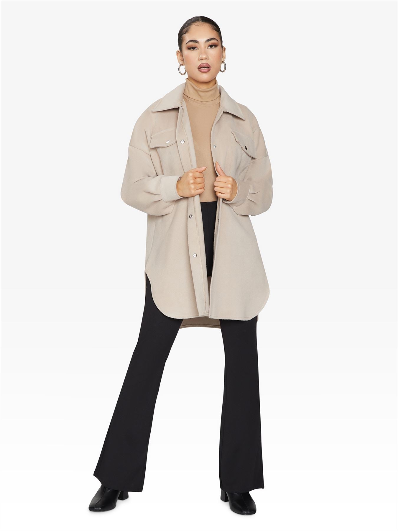 Oversized Stud Button jacket made in UK - Great Hall Collections House