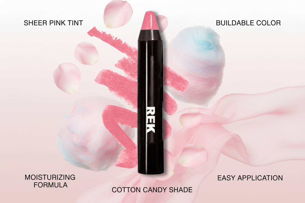 Cotten Candy Sheer Glossy Lip Balm Stick