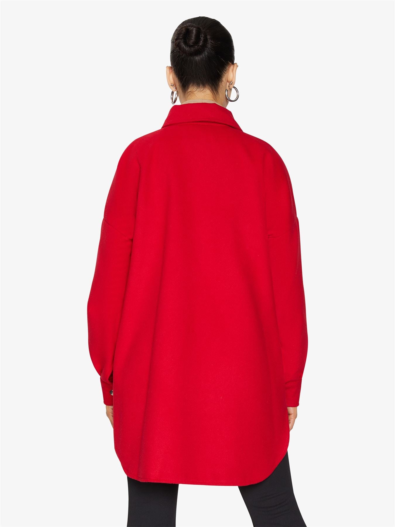 Oversized Stud Button jacket made in UK - Great Hall Collections House