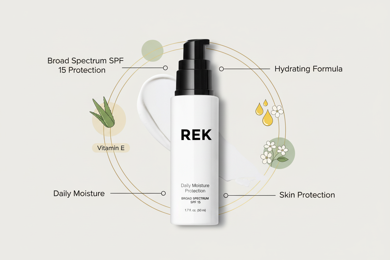 Daily Moisture Protection – Hydrating SPF Moisturizer | REK Cosmetics
