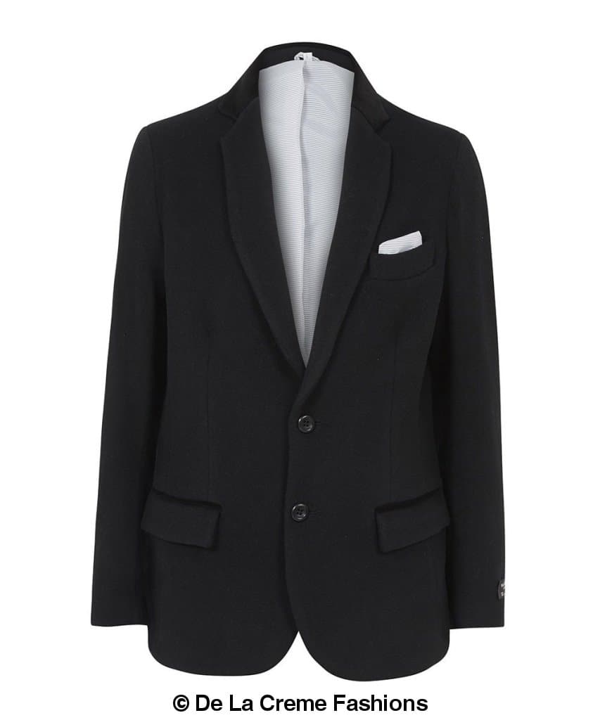 De La Creme MAN - Wool Blend Velvet Trim Formal/Casual Blazer( Made in UK) - Great Hall Collections House