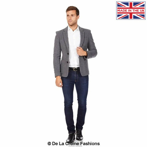 De La Creme MAN - Mens Wool Blend Blazer - Great Hall Collections House