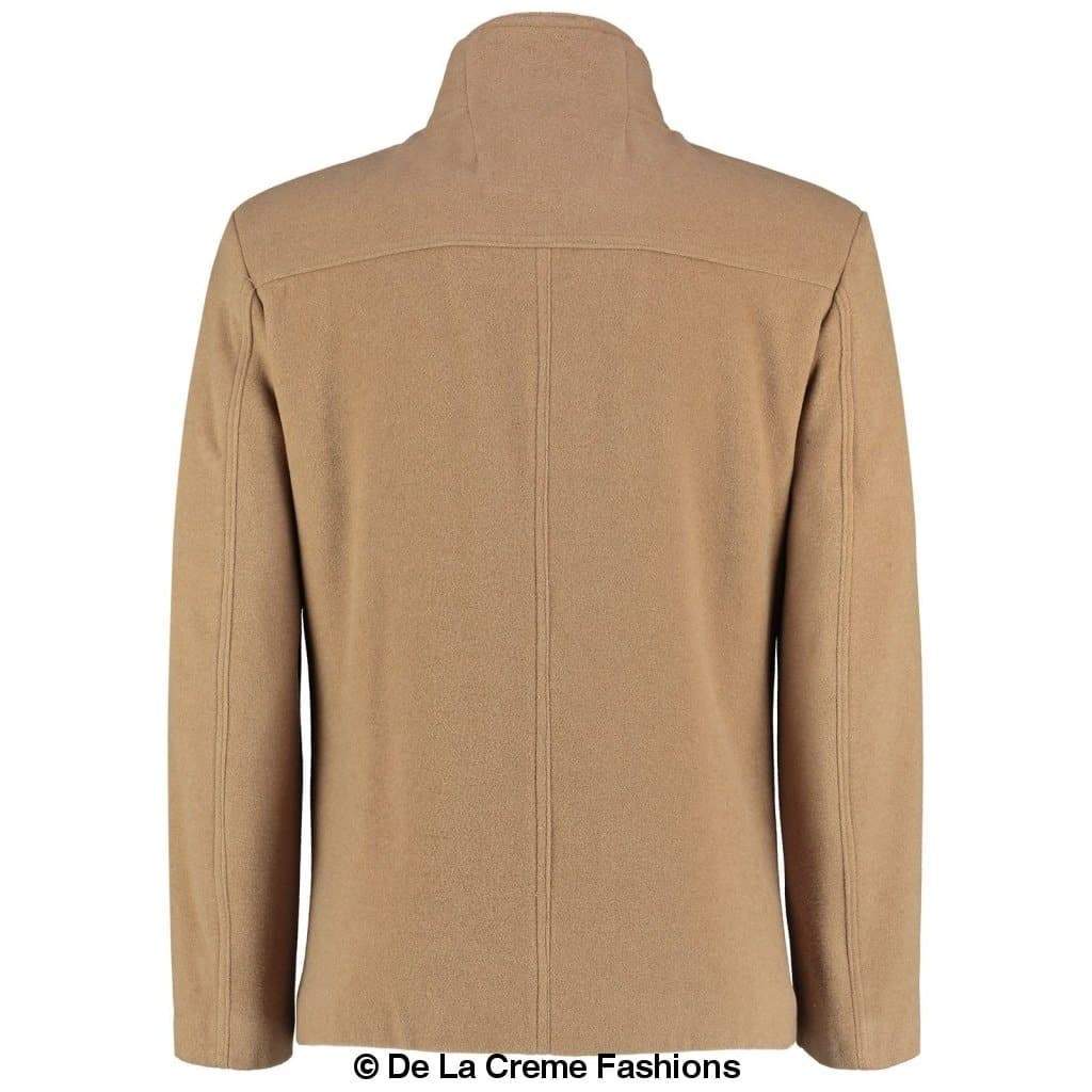 De La Creme MAN - Men's Wool Blend Double Breasted Short Reefer Coat made in uk - Great Hall Collections House