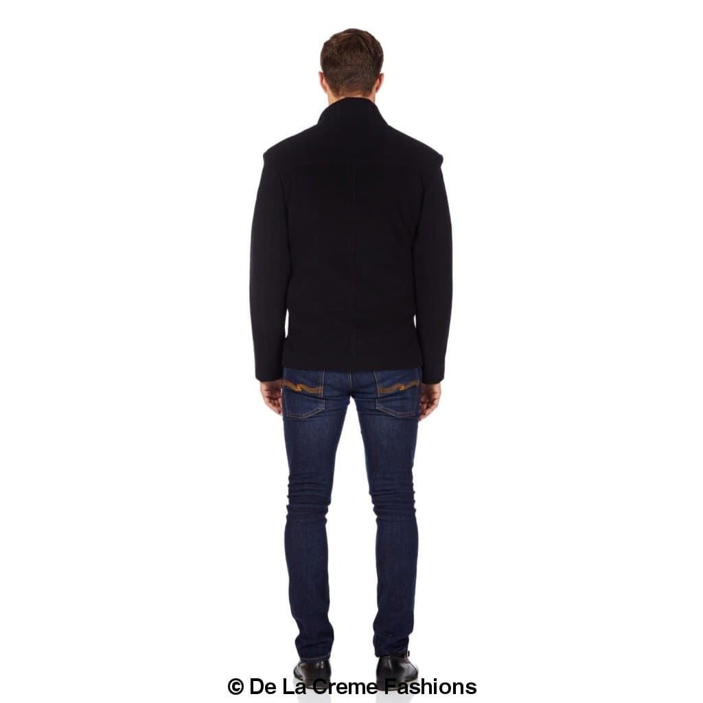 De La Creme MAN - Men's Wool Blend Double Breasted Short Reefer Coat made in uk - Great Hall Collections House