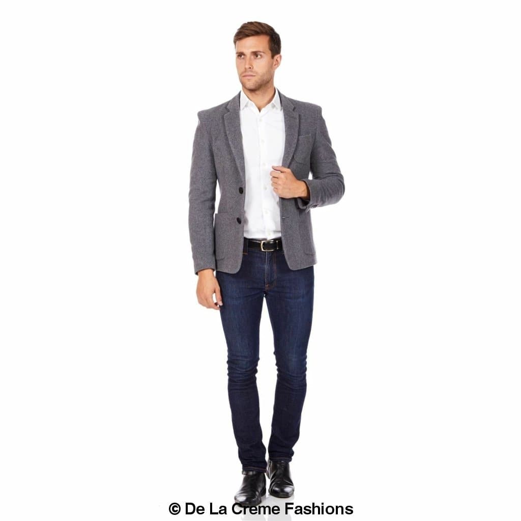 De La Creme MAN - Mens Wool Blend Blazer - Great Hall Collections House