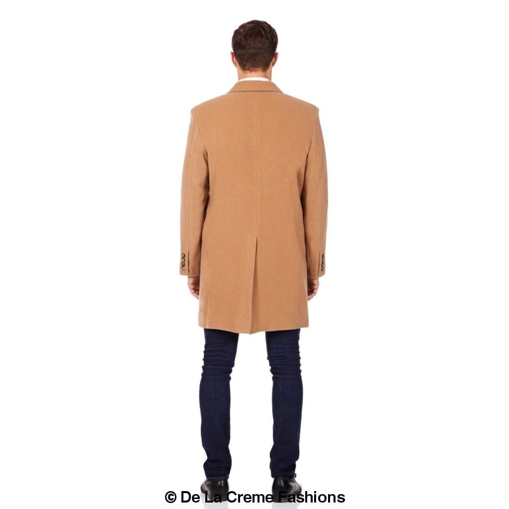 De La Creme MAN - Wool Blend Single Breasted Retro Mod Coat made in UK - Great Hall Collections House