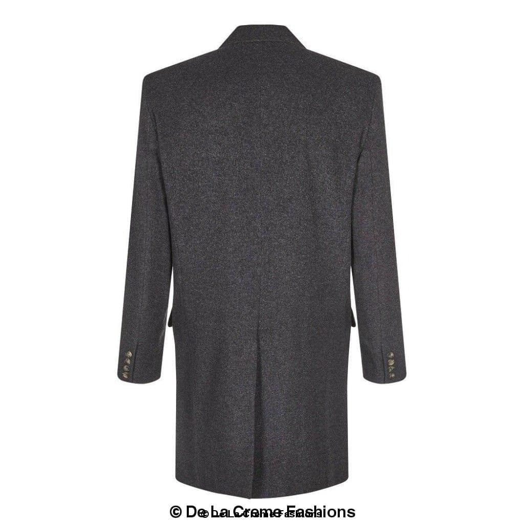 De La Creme MAN - Wool Blend Single Breasted Retro Mod Coat made in UK - Great Hall Collections House