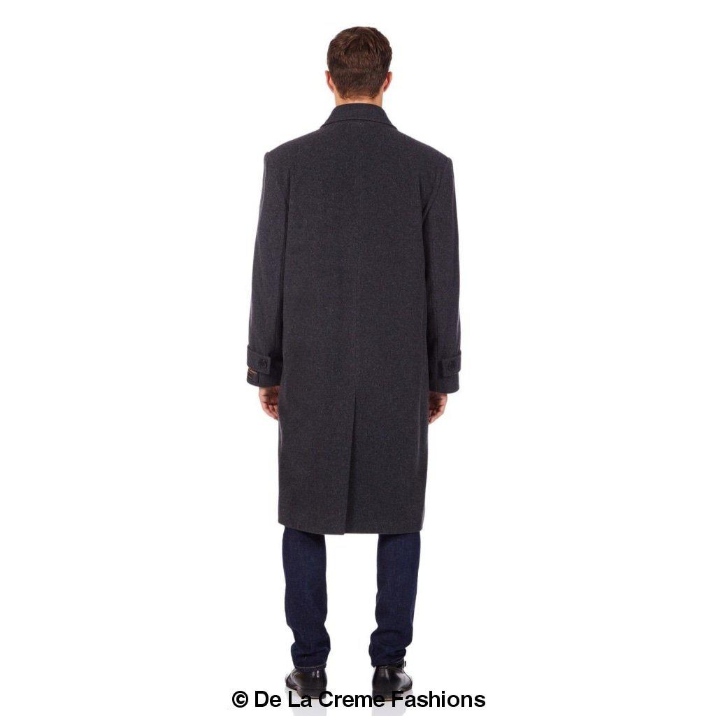 De La Creme MAN - Wool & Cashmere Long Formal Overcoat made in UK - Great Hall Collections House