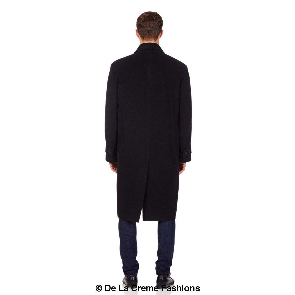 De La Creme MAN - Wool & Cashmere Long Formal Overcoat made in UK - Great Hall Collections House