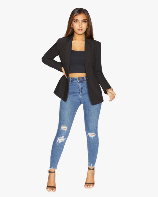 Black Casual Blazer - Great Hall Collections House